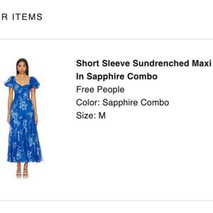 REVOLVE Blue Maxi Sundress